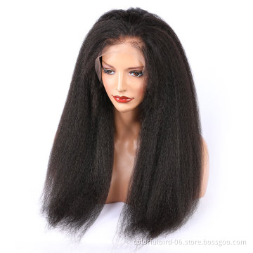 30 32inch Brazilian hair 13x4 HD transparent Lace Front Wig Remy Hair Wigs For Women kinky straight human hair wigs